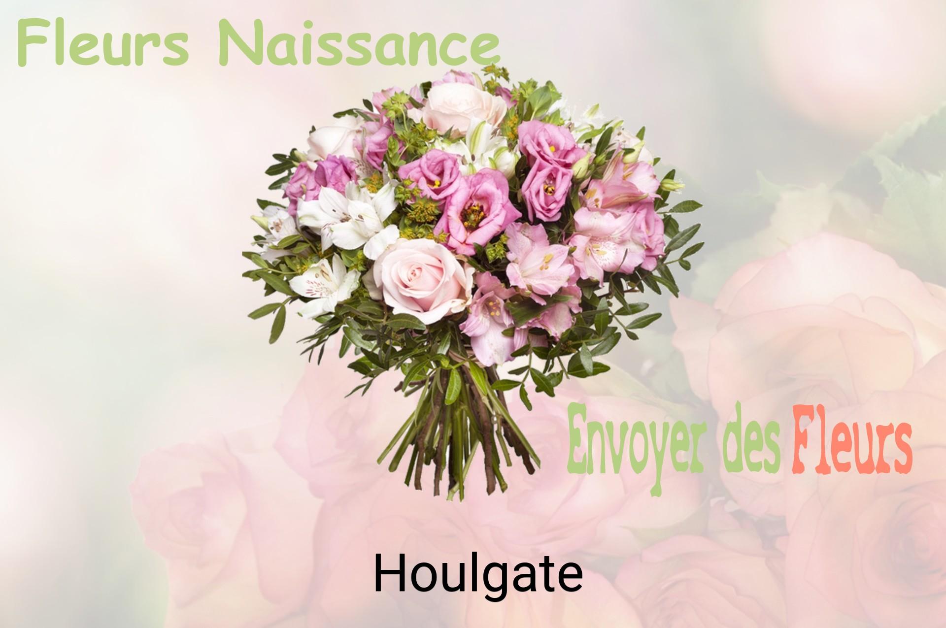 Bouquet de fleurs de naissance livré à Houlgate