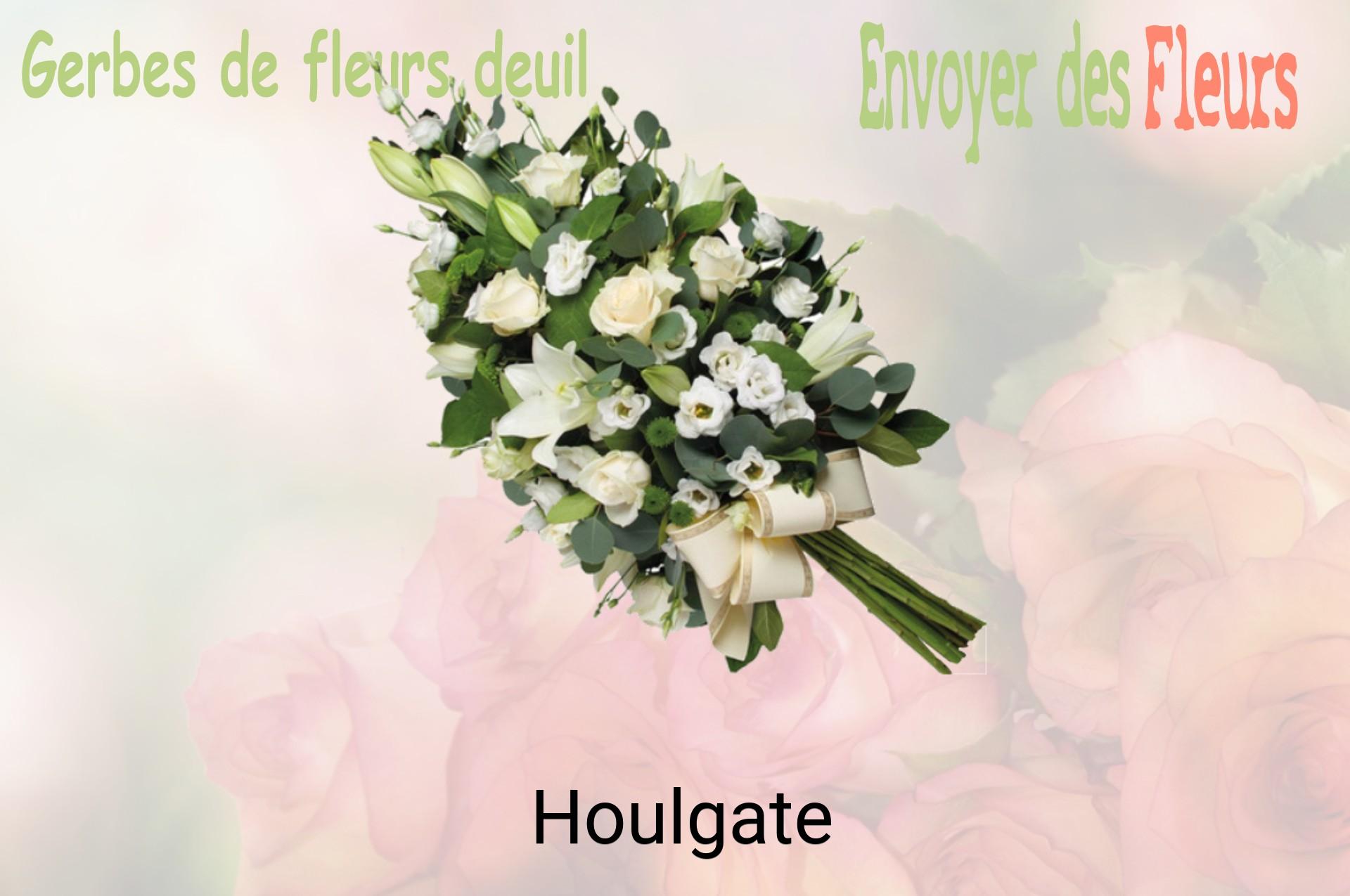 Gerbe de fleurs de deuil livrée à Houlgate